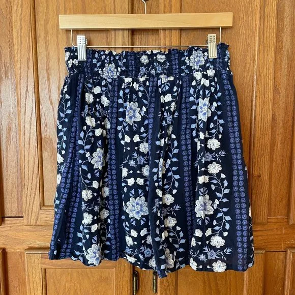 Old Navy Womens Size S Skirt Floral Multicolor Boho Lined Pull On Elastic Waist - Picture 6 of 12